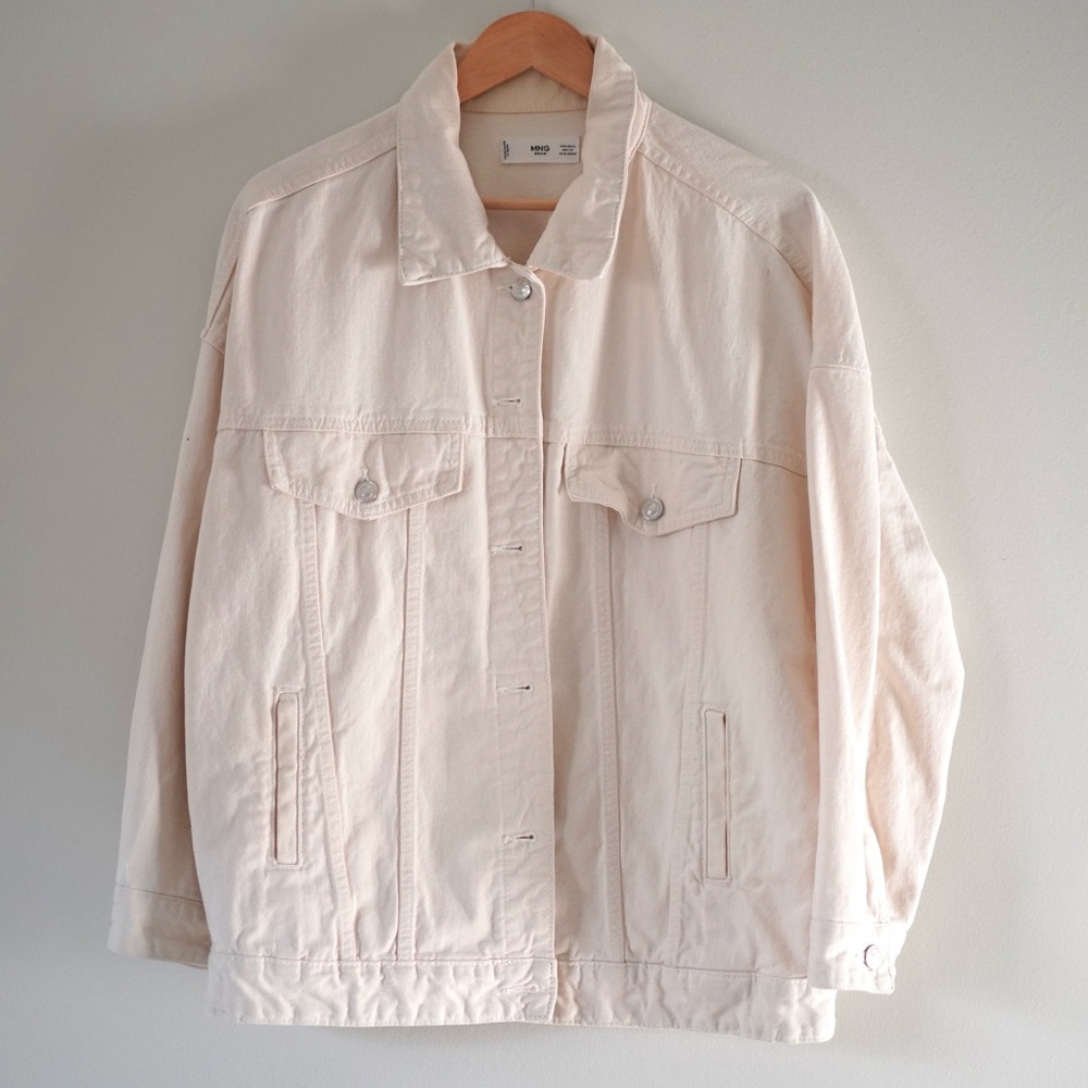 Mango Oversized Denim jacket women's S